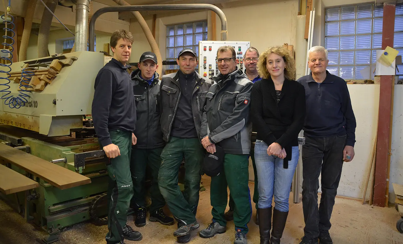 Das 7 köpfige Team der Leopold Fenstermanufaktur